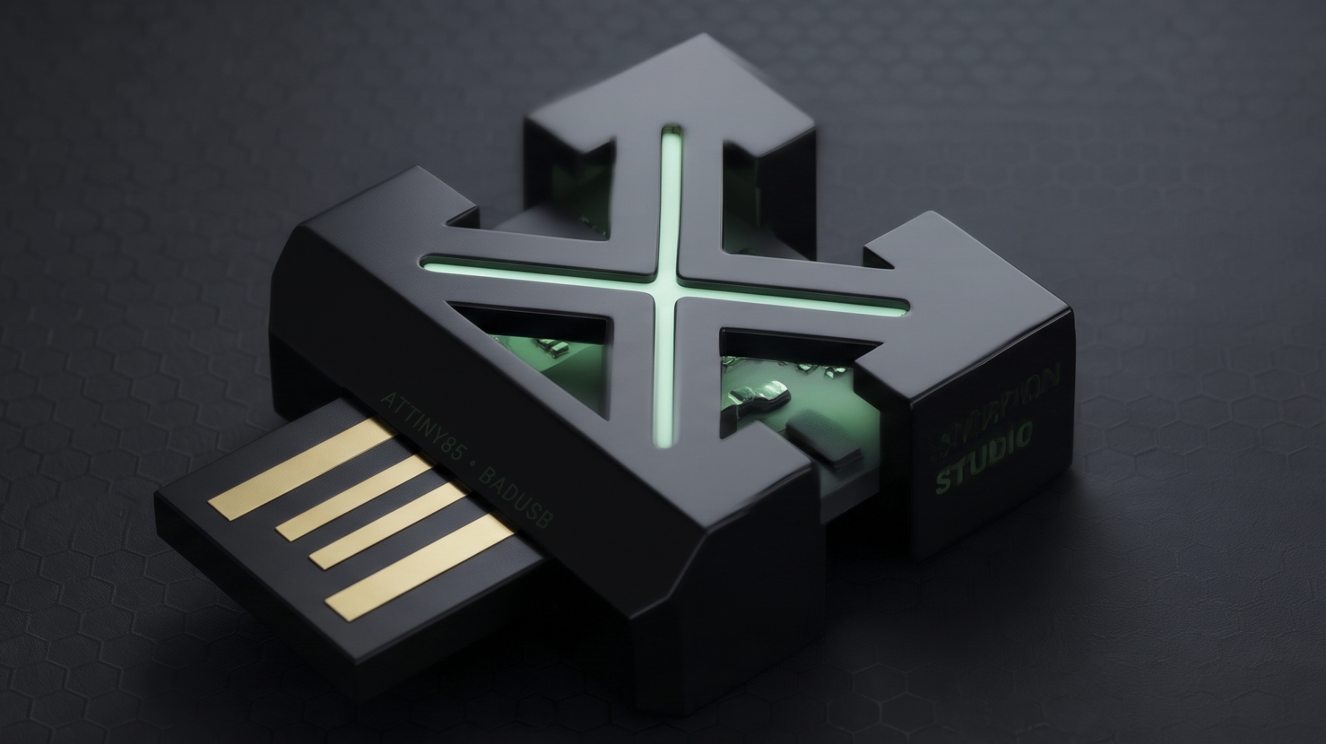 Clé USB Scorpion (Digispark ATtiny85) pré-flashée, qui tape toute seule tes séquences de touches